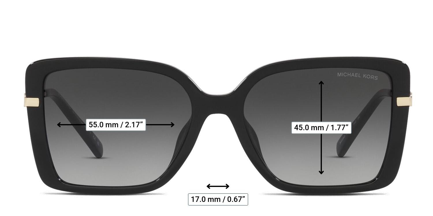 Michael Kors MK2174U Castellina Shiny Black glasses - Measurements