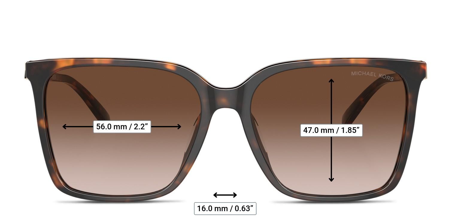 Michael Kors MK2197U Canberra Tortoise glasses - Measurements