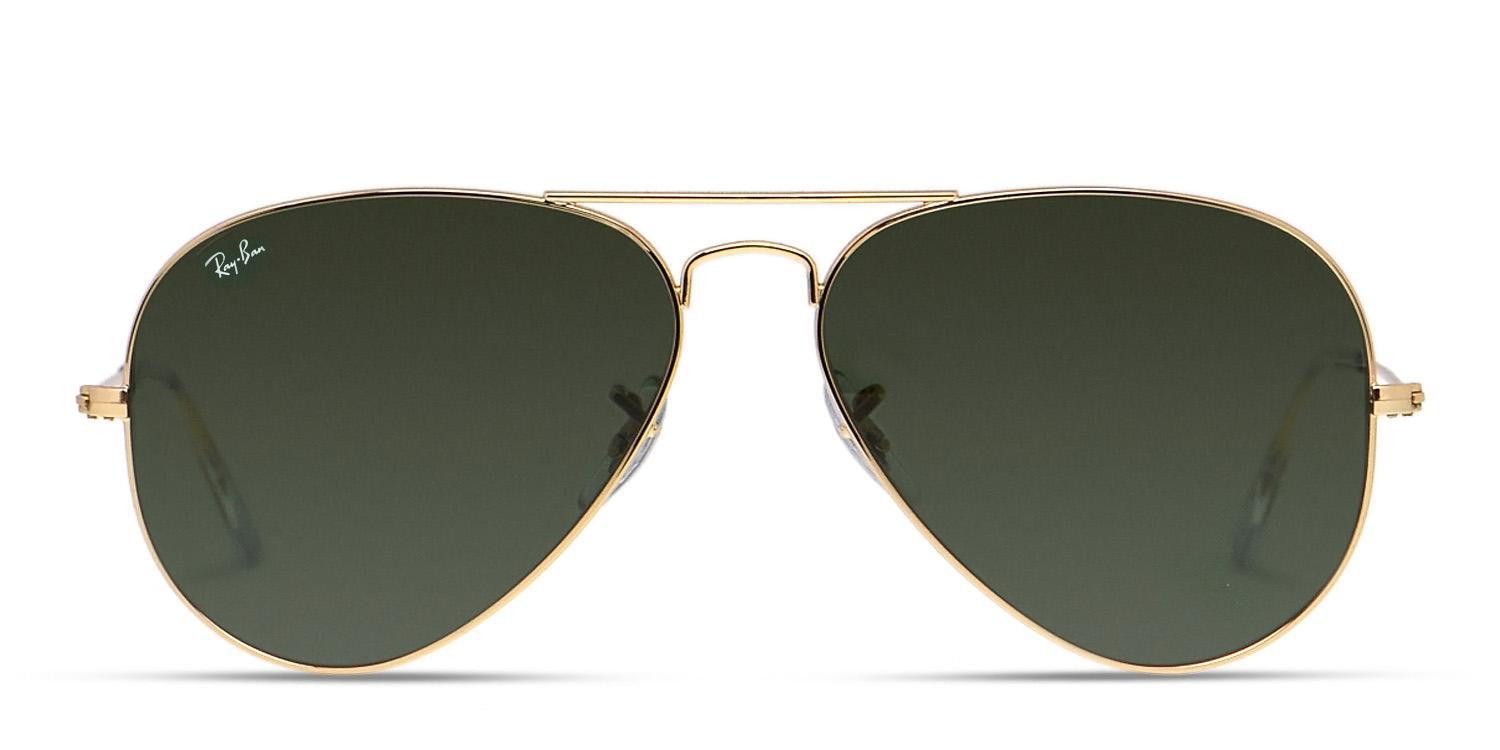 Ray-Ban RB3025 Aviator Large Metal Gold glasses - Gold - Frontal View