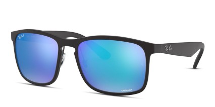 Ray-Ban 4264 Black, Blue glasses - Black / Blue - Angle View