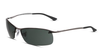 Ray-Ban RB3183 Gunmetal, Green glasses - Gunmetal / Green - Angle View