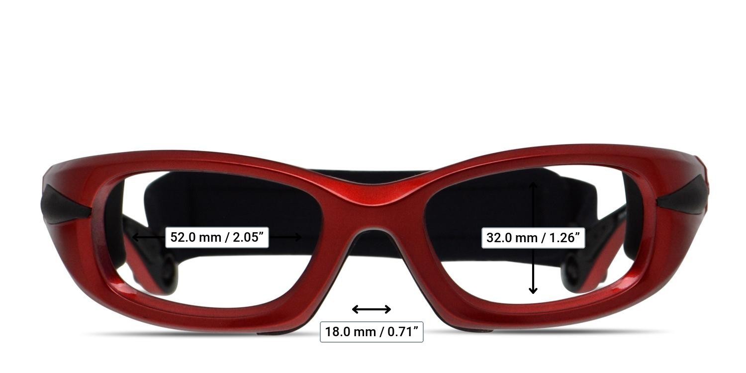 Progear EG-M1020 Red, Black glasses - Measurements