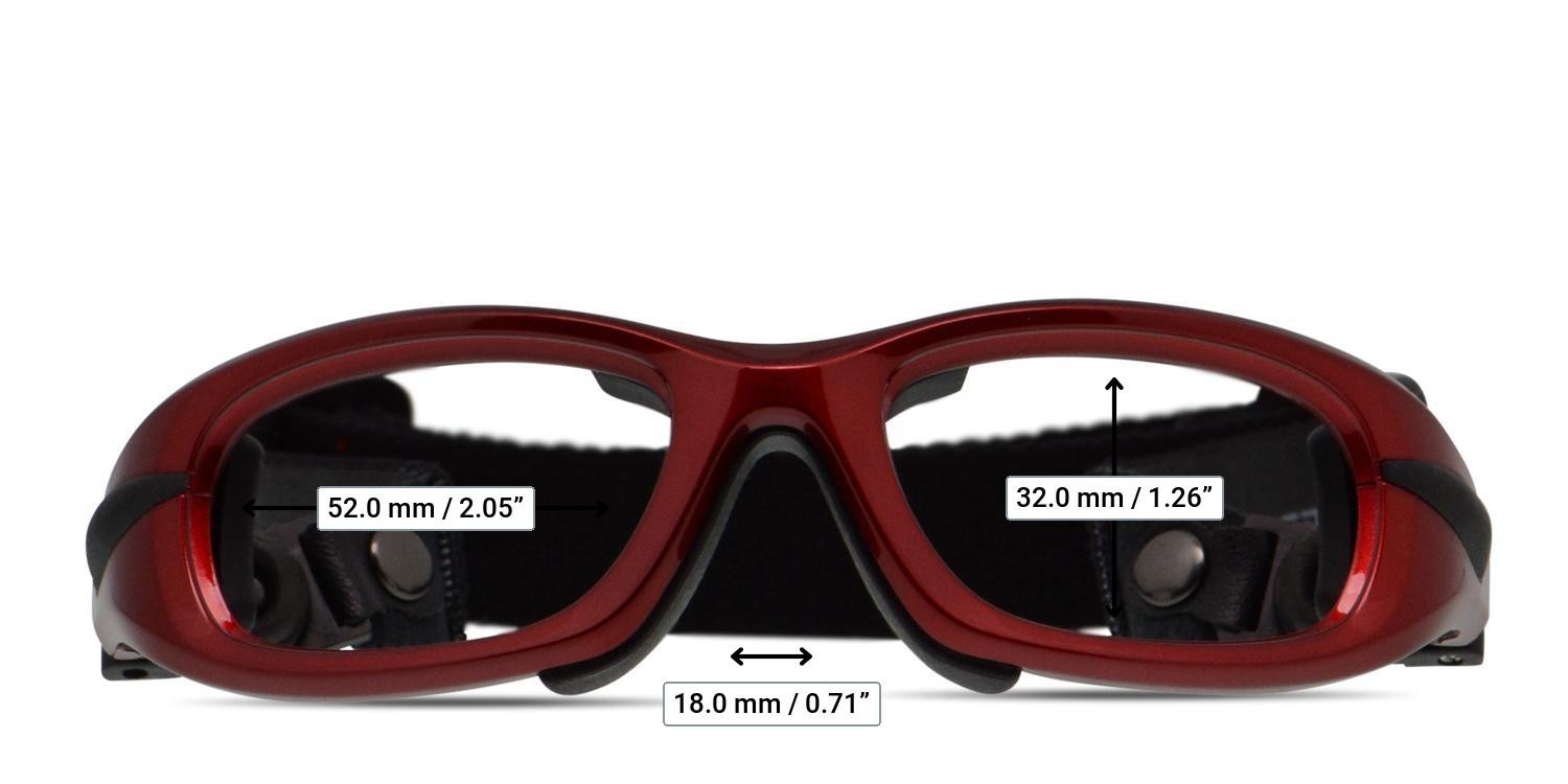 Progear EG-M1021 Red, Black glasses - Measurements