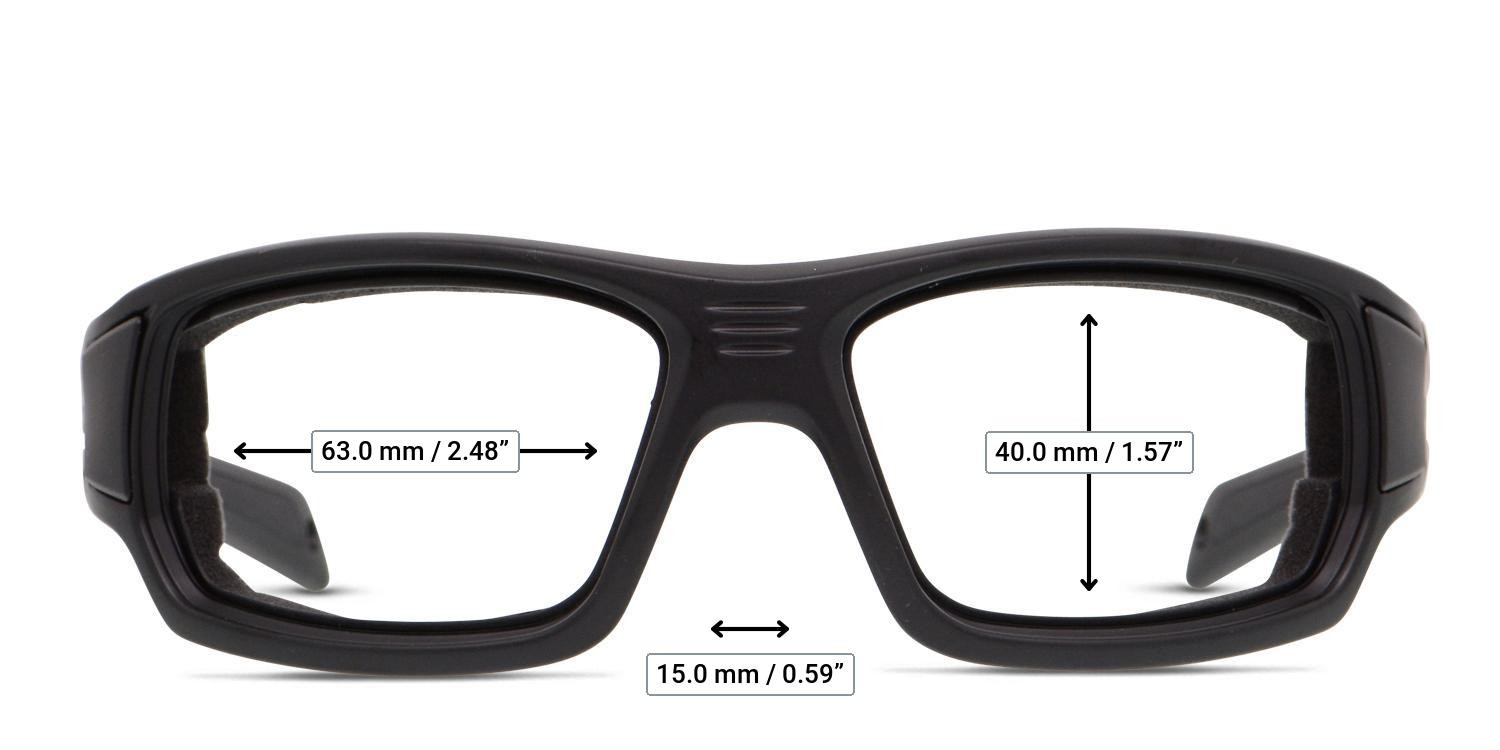 Wiley X Breach Black glasses - Measurements