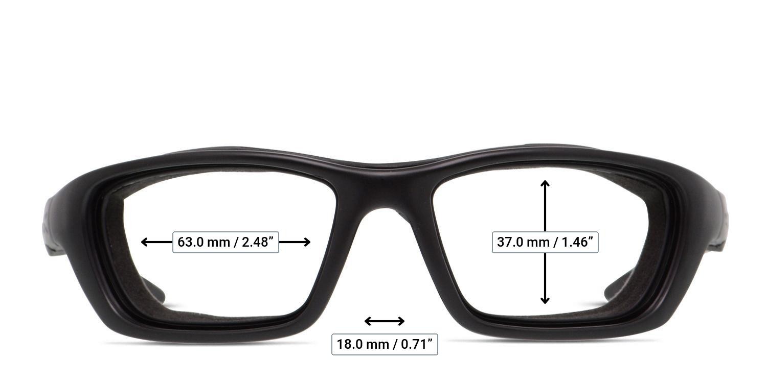 Wiley X Brick Black glasses - Measurements