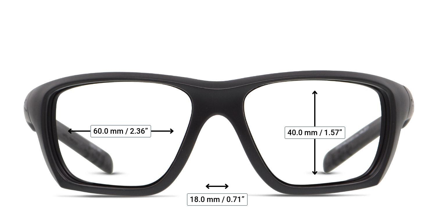 Wiley X Aspect Black glasses - Measurements