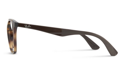 Ray-Ban RX7066 Tortoise, Brown glasses - Brown / Tortoise - Side View