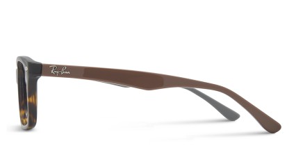 Ray-Ban RX5228 Tortoise, Brown glasses - Tortoise / Brown - Side View