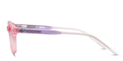 Olos Fletcher Kids Pink, Purple, Clear glasses - Pink / Purple / Clear - Side View