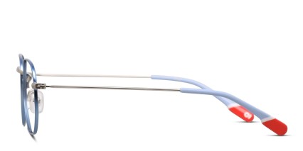 Olos Instrumental Kids Blue, Silver glasses - Blue / Silver - Side View