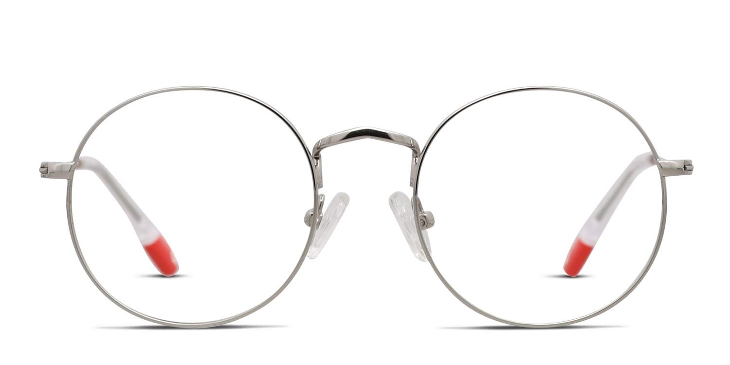 Olos Classy Kids Silver glasses - Silver - Frontal View
