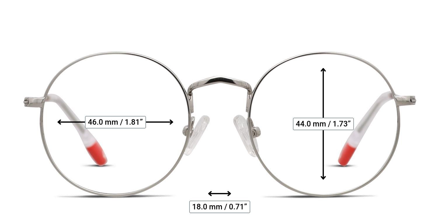 Olos Classy Kids Silver glasses - Measurements