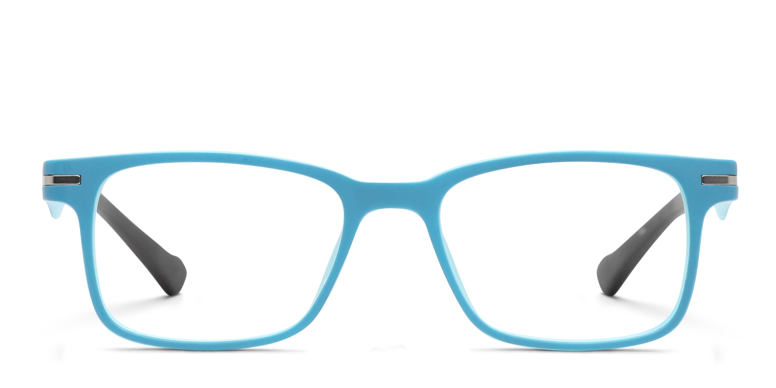 Olos Timo w/Clip-on Kids Blue glasses - Blue - Frontal View