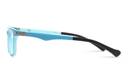 Olos Timo w/Clip-on Kids Blue glasses - Blue - Side View