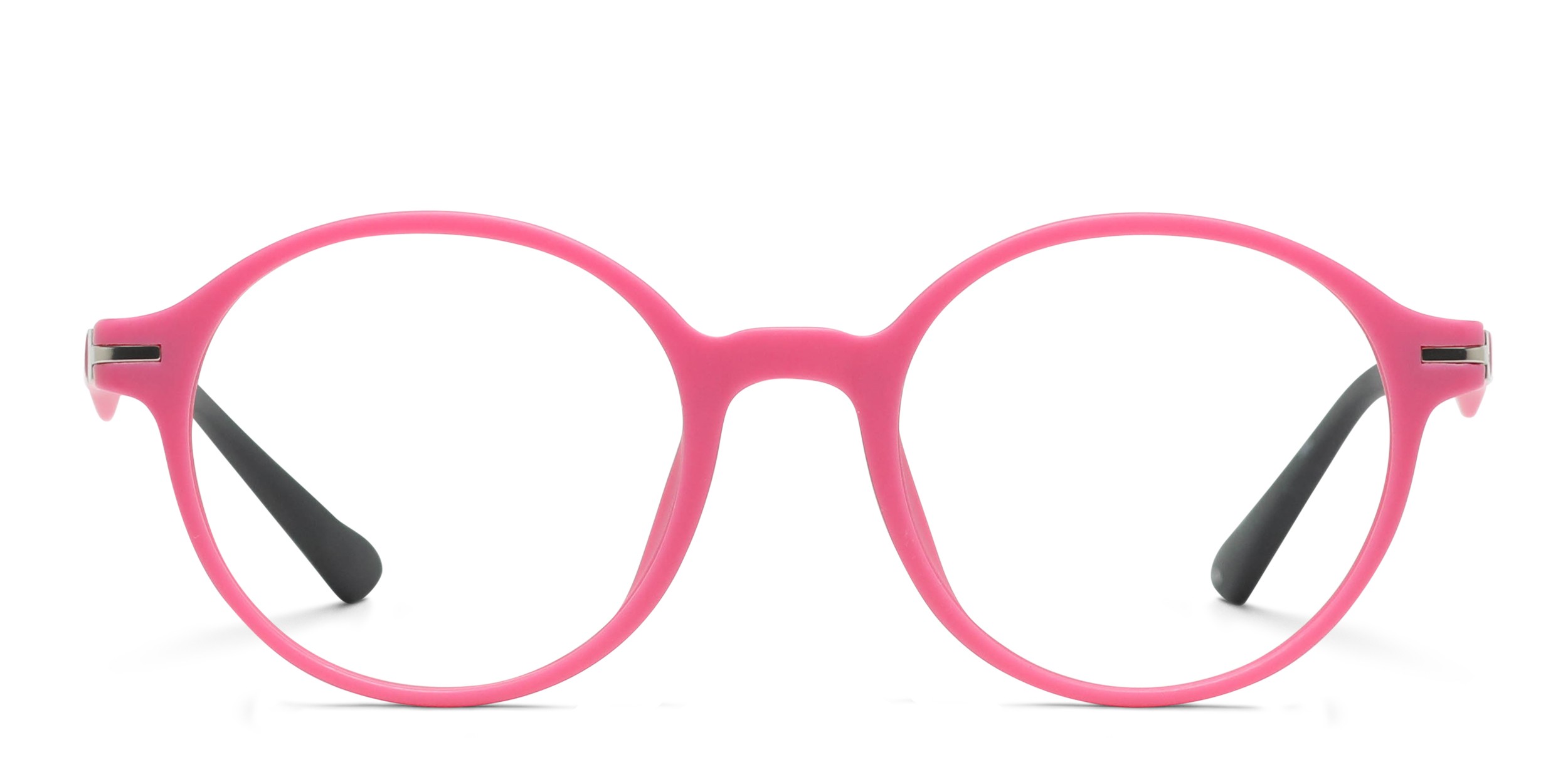 Olos Bethany w/Clip-on Kids Pink glasses - Pink - Frontal View