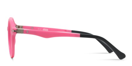 Olos Bethany w/Clip-on Kids Pink glasses - Pink - Side View