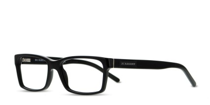 Burberry BE2108 Black glasses - Black - Angle View