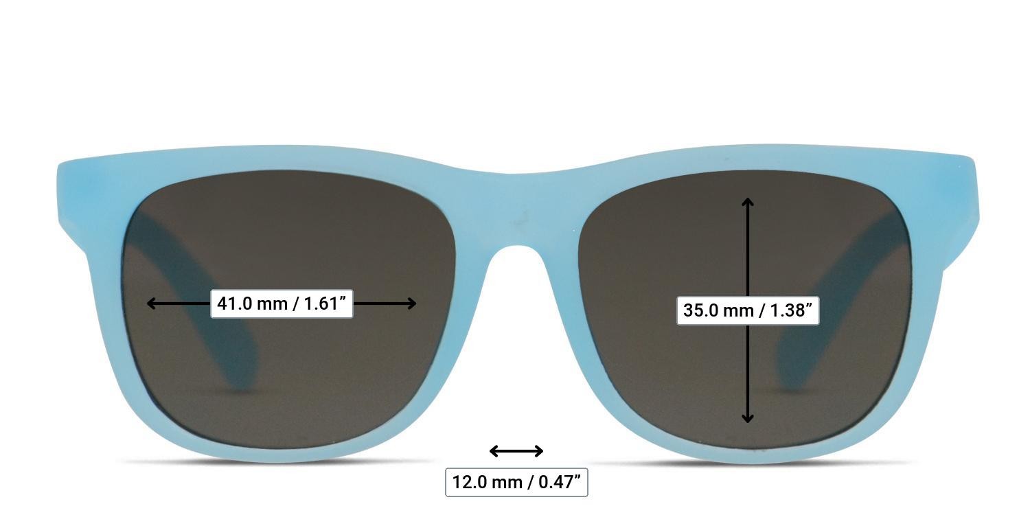 Revel Mood Legend Kids Blue glasses - Measurements