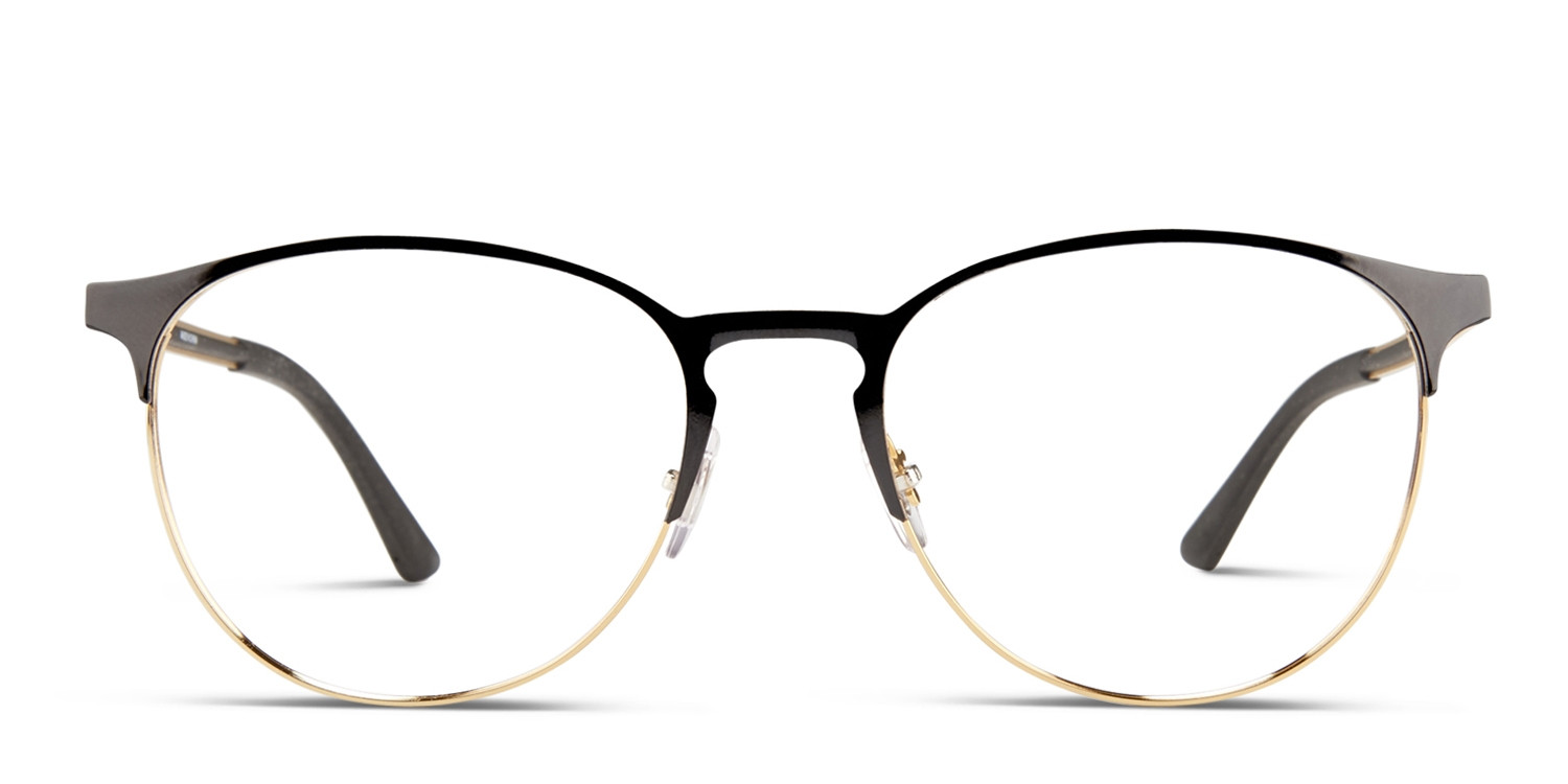 Ray-Ban RX6375 Black, Gold glasses - Black / Gold - Frontal View