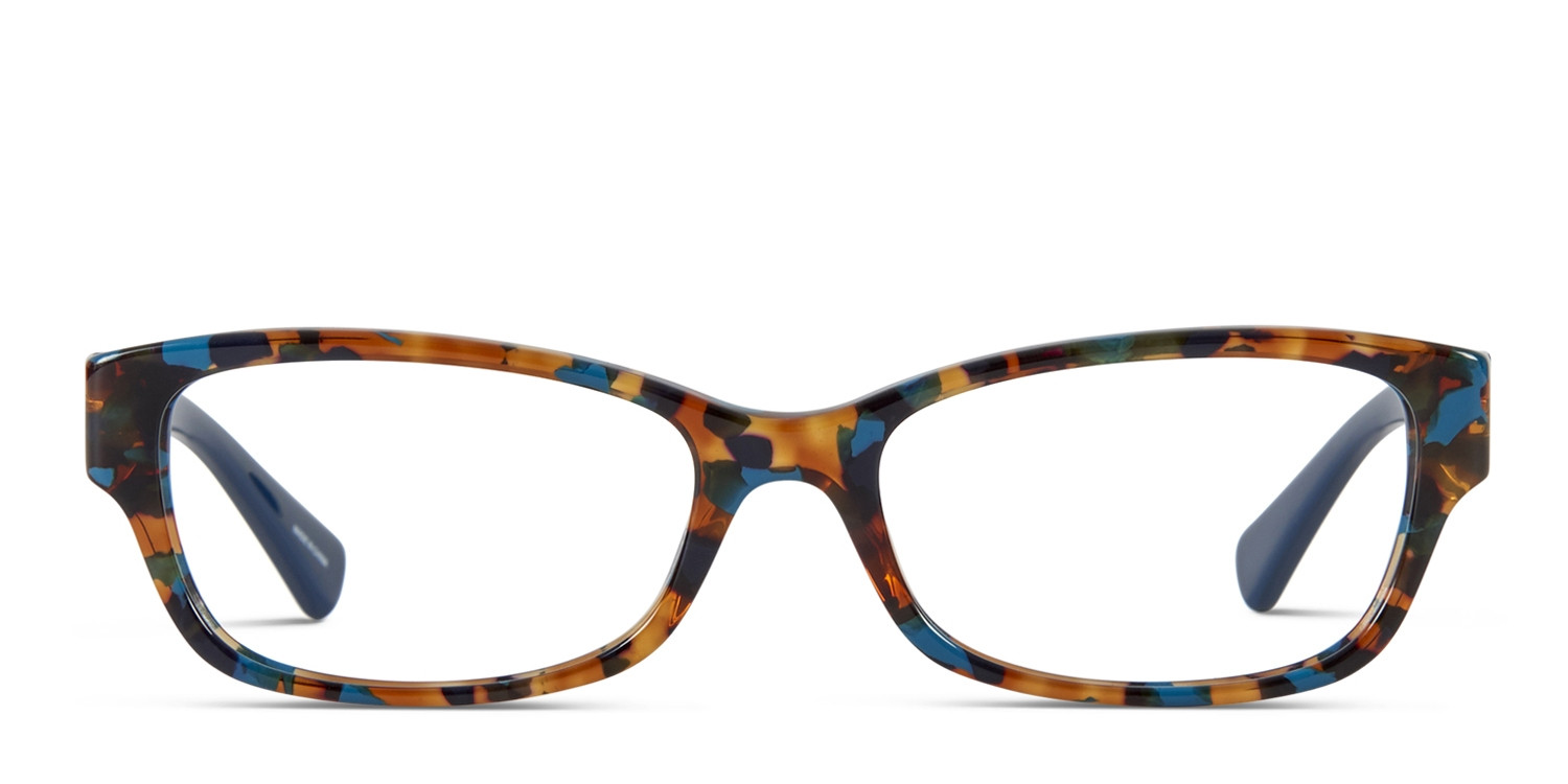 Coach HC6078 Teal Tortoise glasses - Blue / Tortoise - Frontal View