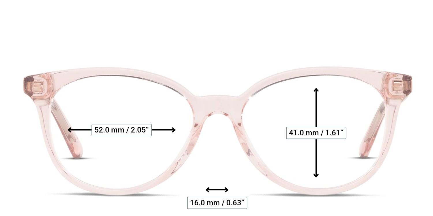 Coach HC6138U Clear , Pink glasses - Measurements