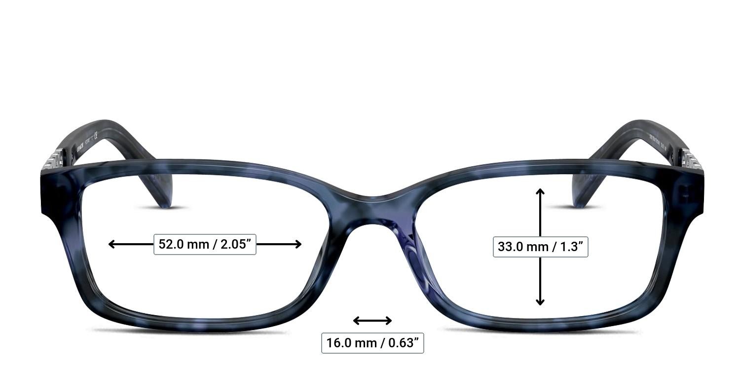 Coach HC6148 Blue , Tortoise glasses - Measurements