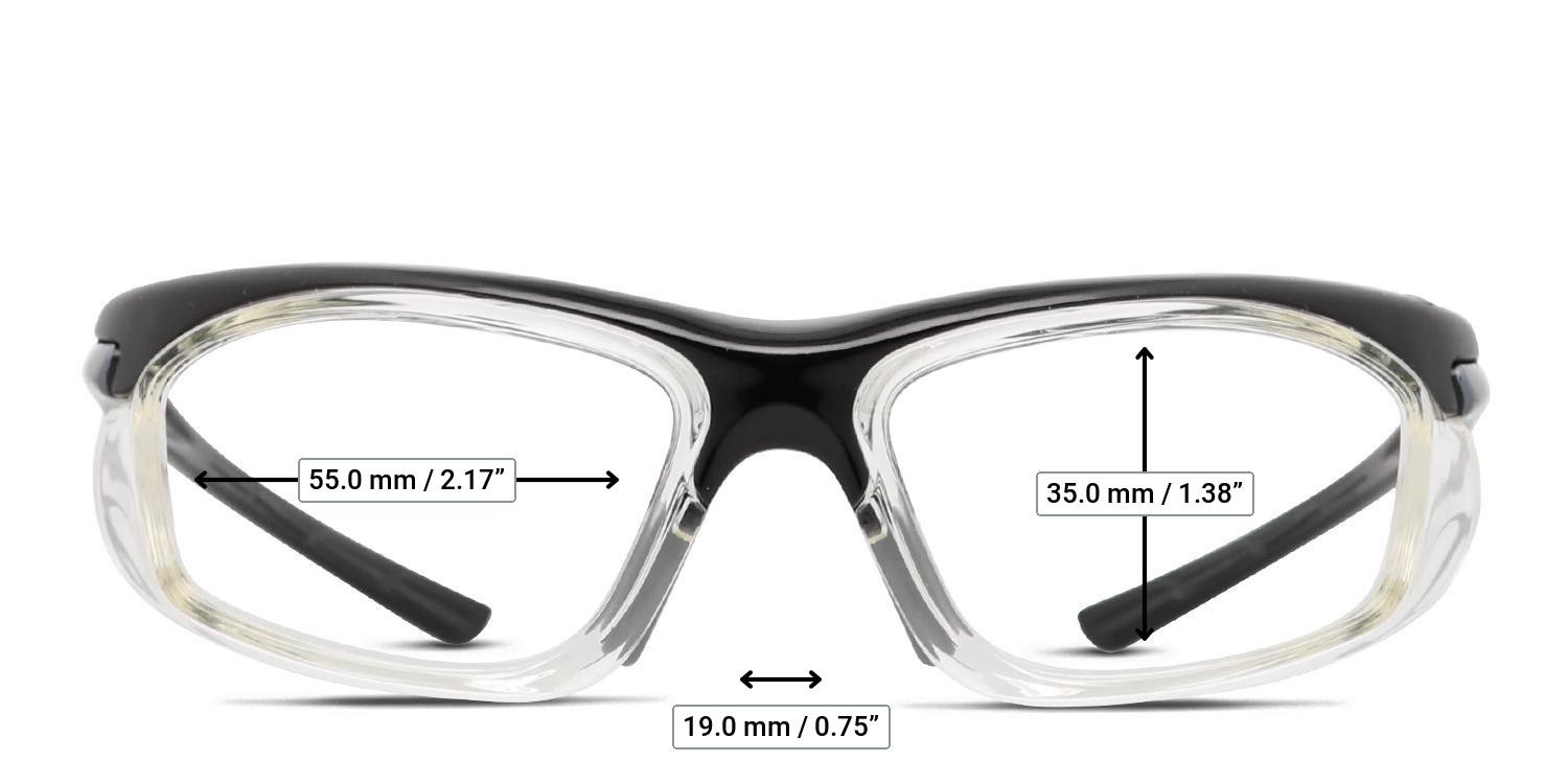 Pentax A2500 Black, Clear glasses - Measurements