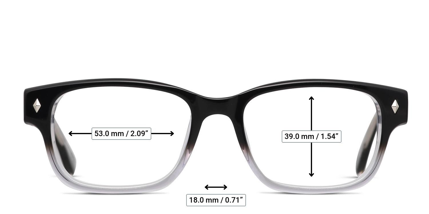 Pentax Classic 3 Black, Clear glasses - Measurements