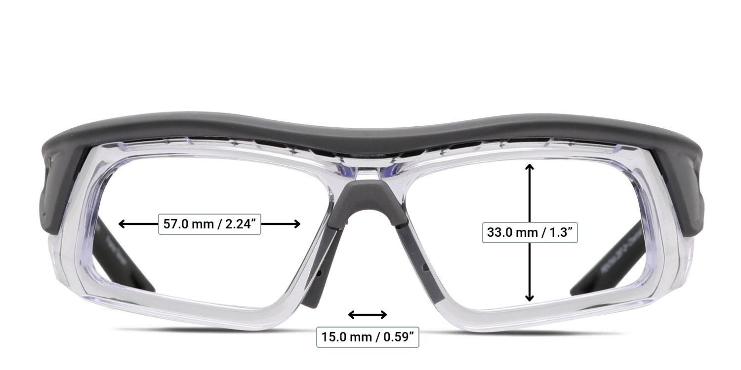 Pentax ZT400 Gray, Clear glasses - Measurements