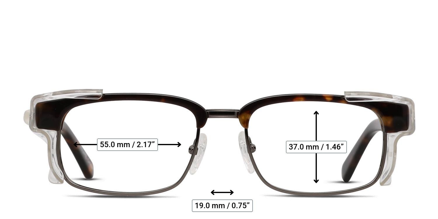 Pentax Classic 4 Brown, Tortoise, Gunmetal glasses - Measurements
