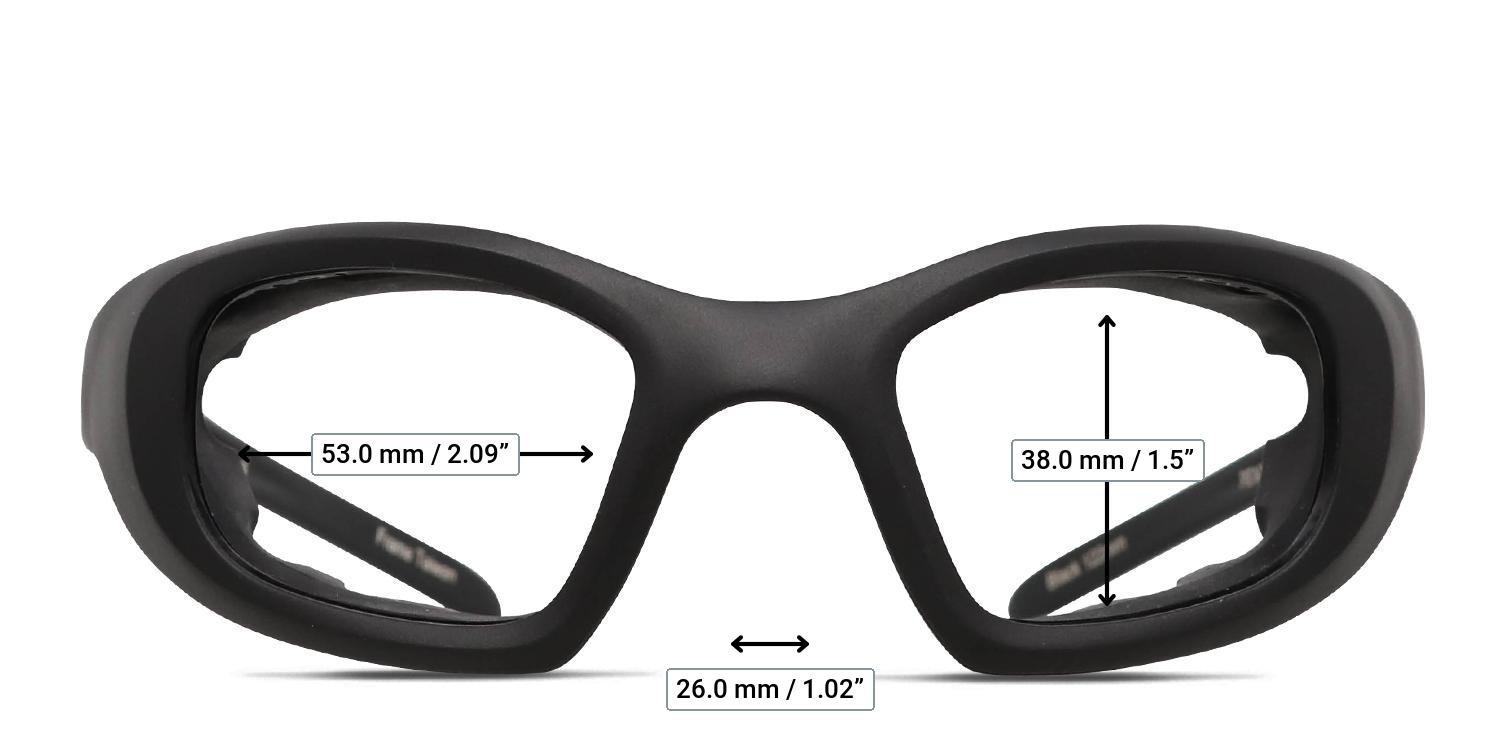 Pentax Maxim Air Seal Black glasses - Measurements