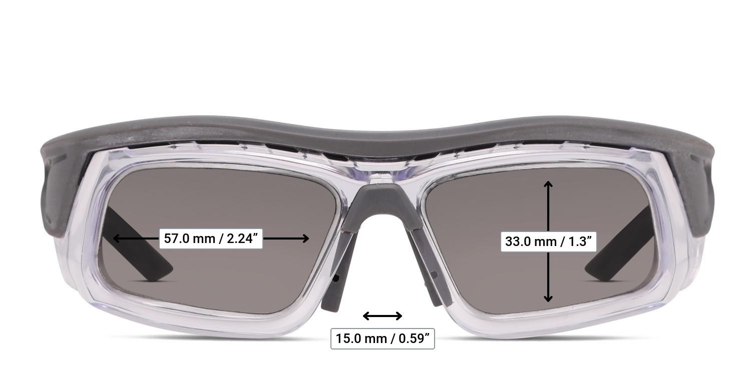 Pentax ZT400 Gray, Clear glasses - Measurements
