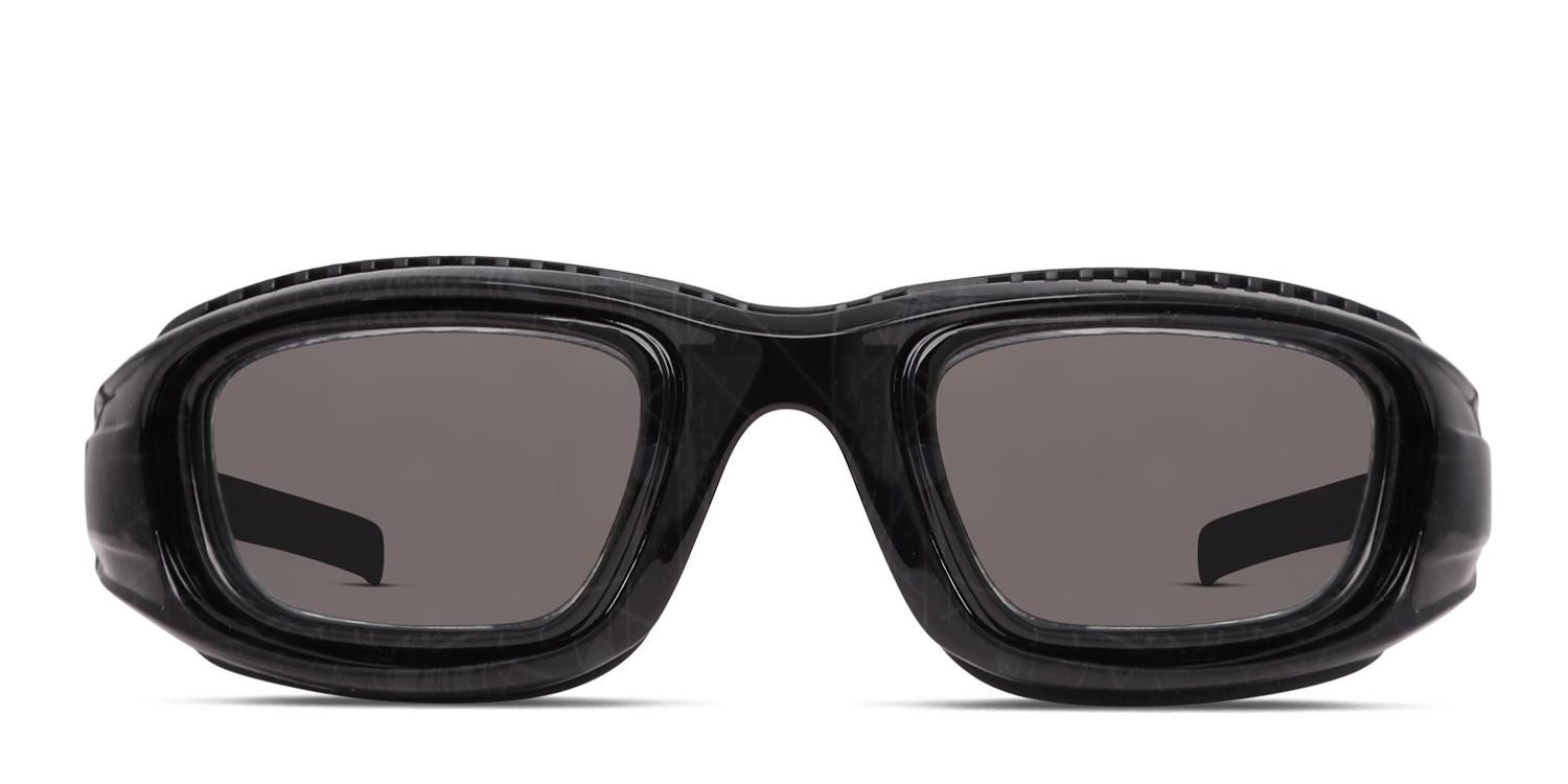 Pentax ZT45-6 Shiny Black glasses - Shiny Black - Frontal View