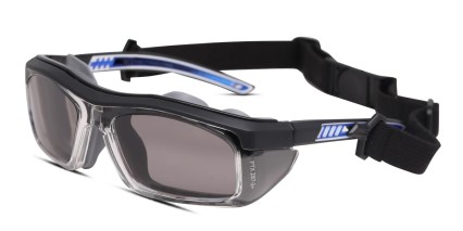 Pentax ZT500G Clear, Black, Blue glasses - Clear / Black / Blue - Angle View