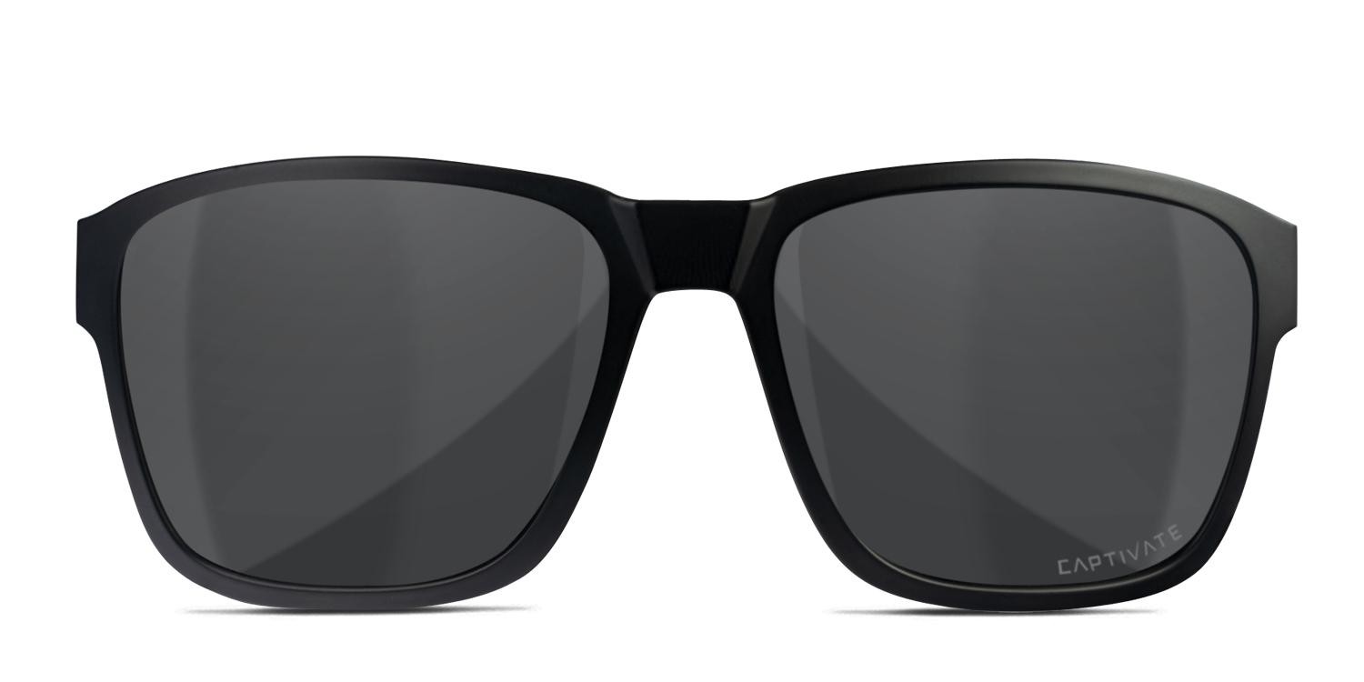 Wiley X Trek Black glasses - Black - Frontal View