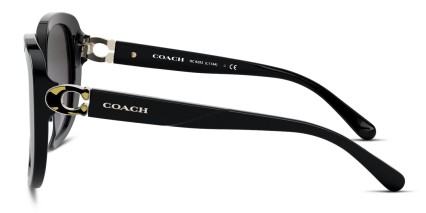 Coach HC8292 Black , Gray glasses - Black / Gray - Side View