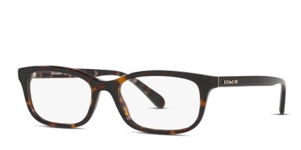 Coach HC6174 Brown, Tortoise glasses - Brown / Tortoise - Angle View
