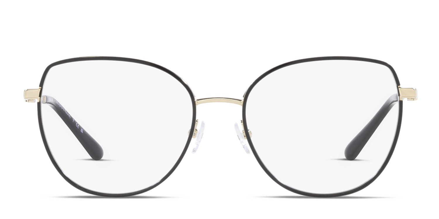 Michael Kors MK3066J Empire Round Black , Gold glasses - Black / Gold - Frontal View