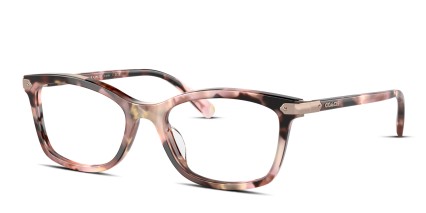 Coach HC6219U Pink, Tortoise glasses - Pink / Tortoise - Angle View