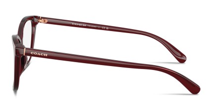 Coach HC6206U White, Red glasses - White / Red - Side View