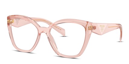 Prada PR20ZV Clear, Beige glasses - Clear / Beige - Angle View