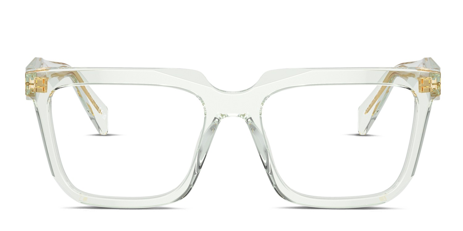 Prada PRA19V Clear glasses - Clear - Frontal View