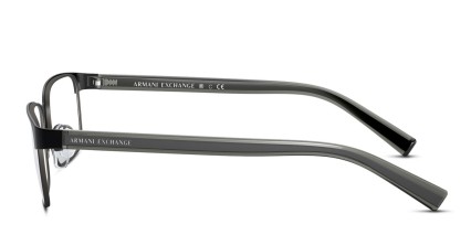Armani Exchange AX1042 Matte Black, Gunmetal glasses - Matte Black / Gunmetal - Side View