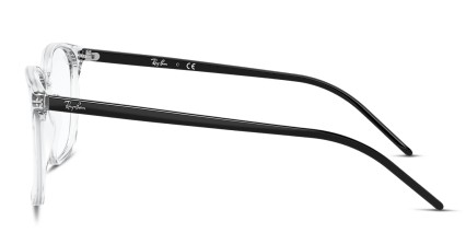 Ray-Ban RX5387 Clear, Black glasses - Black / Clear - Side View