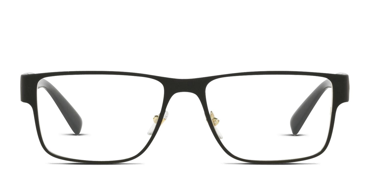 Versace VE1274 Black, Gold glasses - Black / Gold - Frontal View