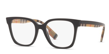Burberry BE2347 Evelyn Black glasses - Black - Angle View