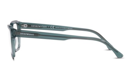 Emporio Armani EA3192 Blue, Clear glasses - Blue / Clear - Side View