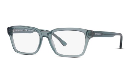 Emporio Armani EA3192 Blue, Clear glasses - Blue / Clear - Angle View