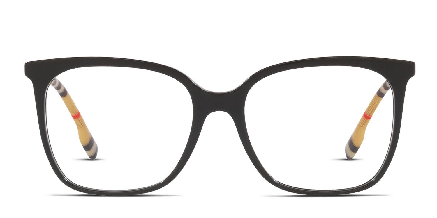 Burberry BE2367 Louise Black glasses - Black - Frontal View