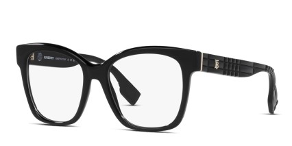 Burberry BE2363 Sylvie Shiny Black glasses - Shiny Black - Angle View
